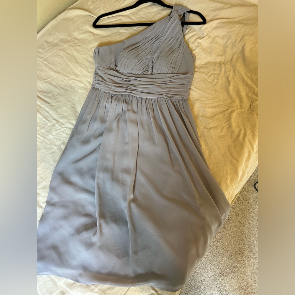 Donna Karan bridesmaid dress (gray one shoulder)